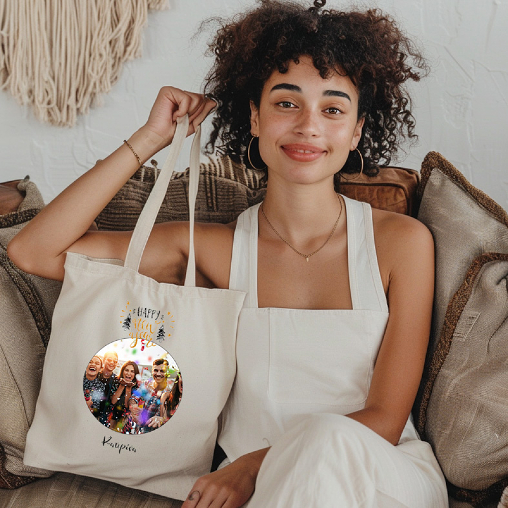 Happy New Year - Πάνινη τσάντα