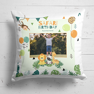 Safari Birthday - Μαξιλάρι Με Γέμιση