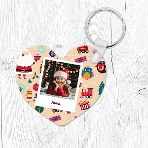 Neutral Xmas Pattern - Μπρελόκ