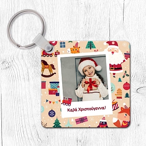 Neutral Xmas Pattern - Μπρελόκ