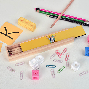 Photo Theme - Κασετίνα Ξύλινη με Ξυλομπογιές