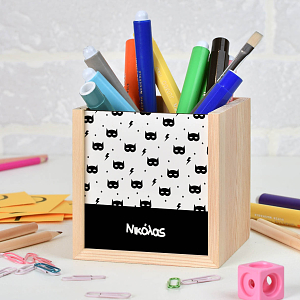 Batmam Mask - Μολυβοθήκη Ξύλινη