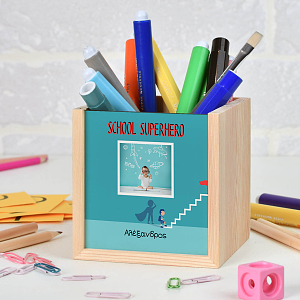 School Superhero - Μολυβοθήκη Ξύλινη