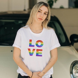 LOVE- Organic Vegan T-Shirt Unisex