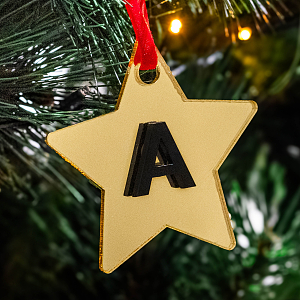 Αρχικό Γράμμα - Στολίδι από plexiglass