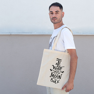 Woof You To The Moon - Πάνινη Τσάντα