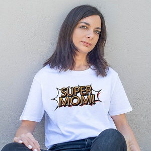Super Mom -Organic Vegan T-Shirt Unisex