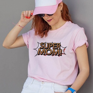 Super Mom -Organic Vegan T-Shirt Unisex