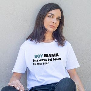 BOY MAMA - Organic Vegan T-Shirt Unisex