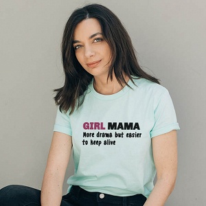 GIRL MAMA -Organic Vegan T-Shirt Unisex