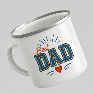 Best Dad II -  Κούπα Vintage Eμαγιέ