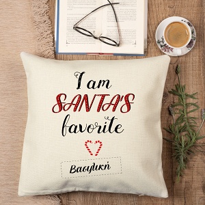 I am Santas favorite - Premium Μαξιλάρι Με Γέμιση