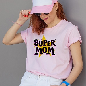 Super MOM - Organic Vegan T-Shirt Unisex