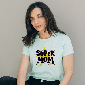 Super MOM - Organic Vegan T-Shirt Unisex