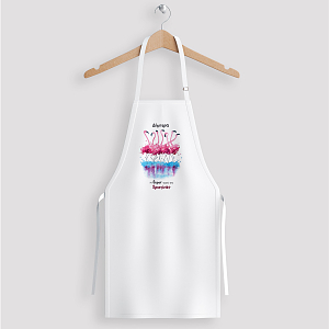 Παστέλ Φλαμίνγκο - Ποδιά Νονάς