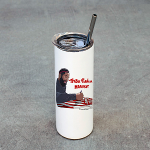 Ροντινέι "ΤΡΑΒΑ ΦΛΑΝΕΛΑ ΜΑΛ@ΚΑ!" - Ποτήρι Θερμός 600ml