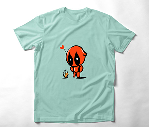 Mew Deadpool - Organic Vegan T-Shirt Unisex