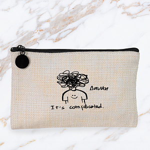 Its Complicated - Λινό Πορτοφόλι Τσέπης