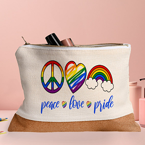 peace love pride - Τσαντάκι - Νεσεσέρ