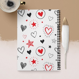 Doodle Heart - Σημειωματάριο