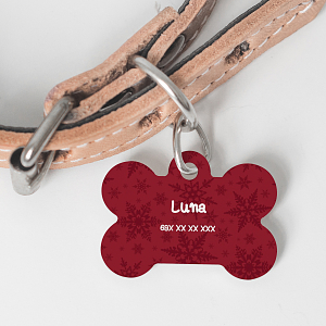 Red Snowflakes - Ταυτότητα Κατοικιδίου