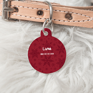 Red Snowflakes - Ταυτότητα Κατοικιδίου