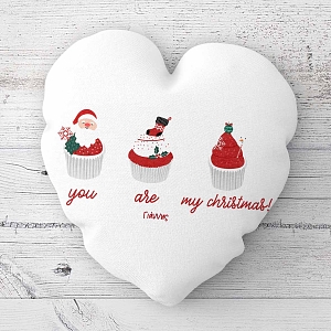 Xmas Cupcakes - Μαξιλάρι Με Γέμιση