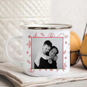 Christmas time -  Κούπα Vintage Eμαγιέ