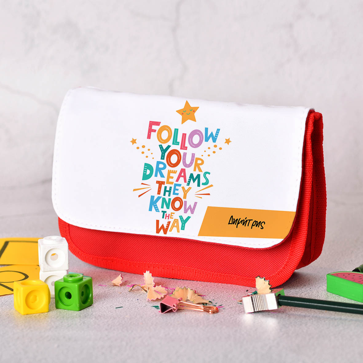 Follow Your Dream - Κασετίνα Υφασμάτινη