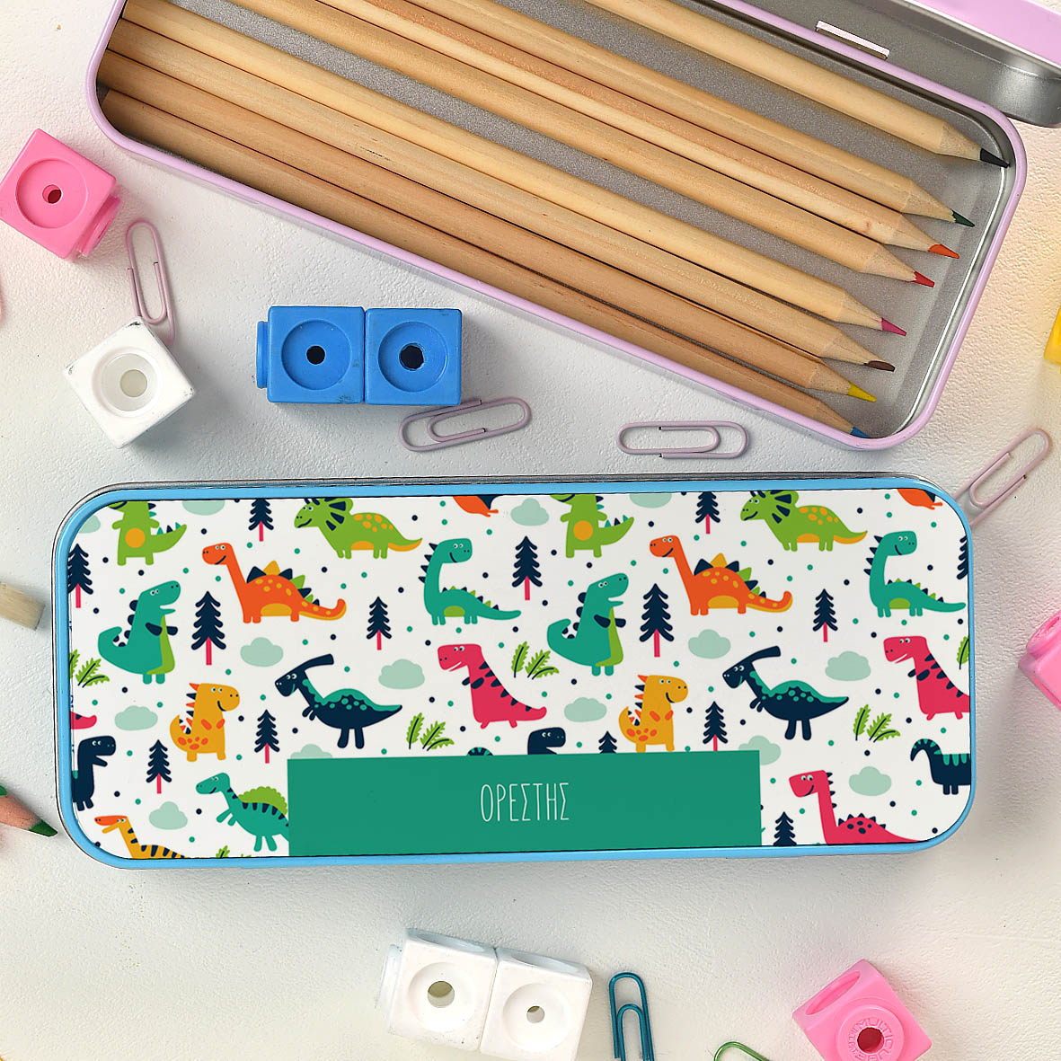 Δεινόσαυροι - Κασετίνα Μεταλλική