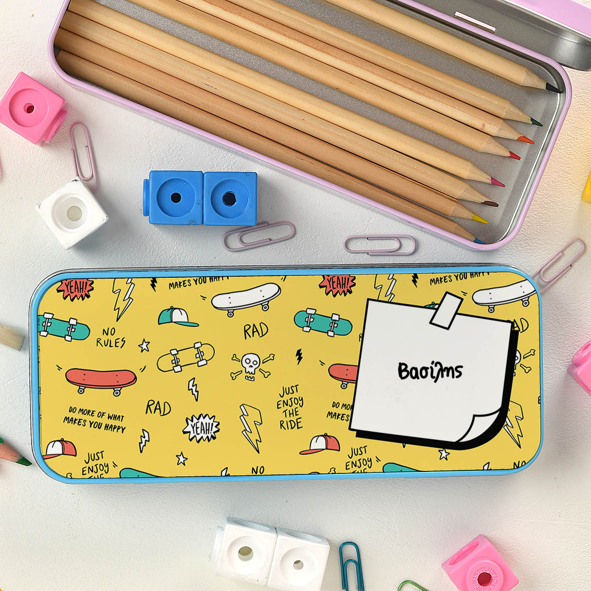 Skateboarding - Κασετίνα Μεταλλική