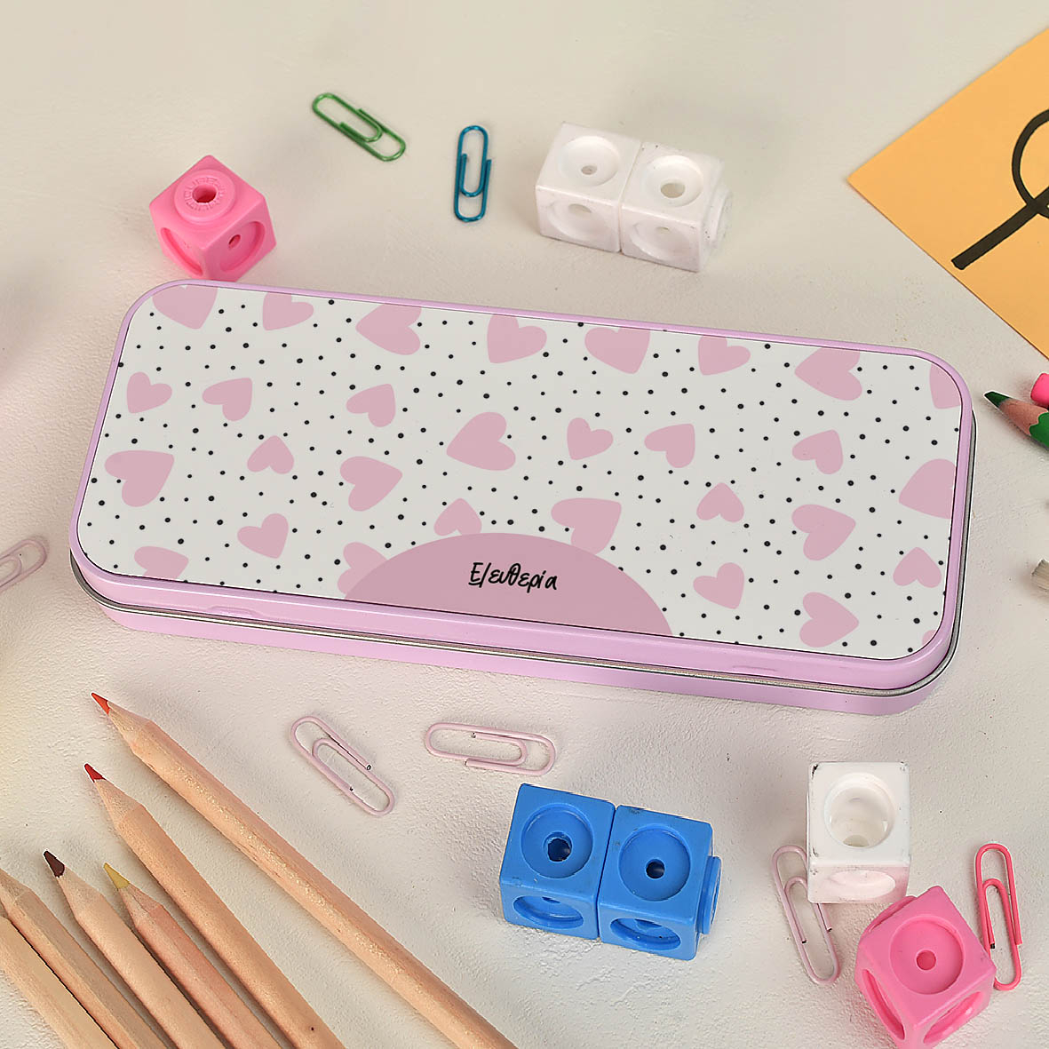 Heart Pattern - Κασετίνα Μεταλλική