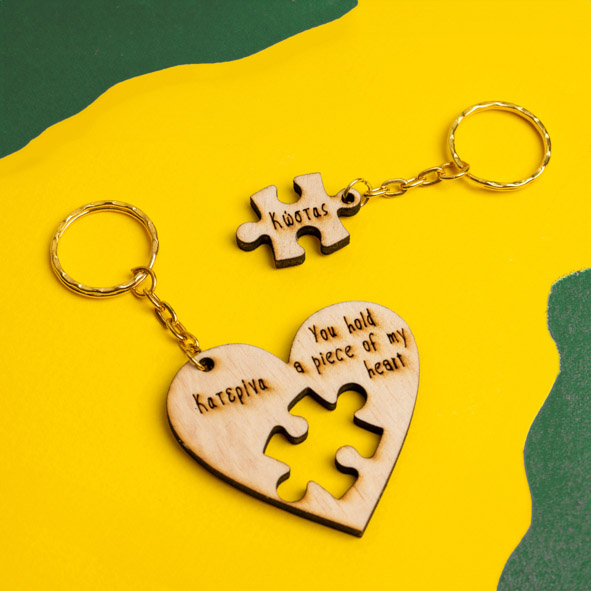 A Piece Of My Heart - Διπλή Λαμπάδα Από Μελισσοκέρι