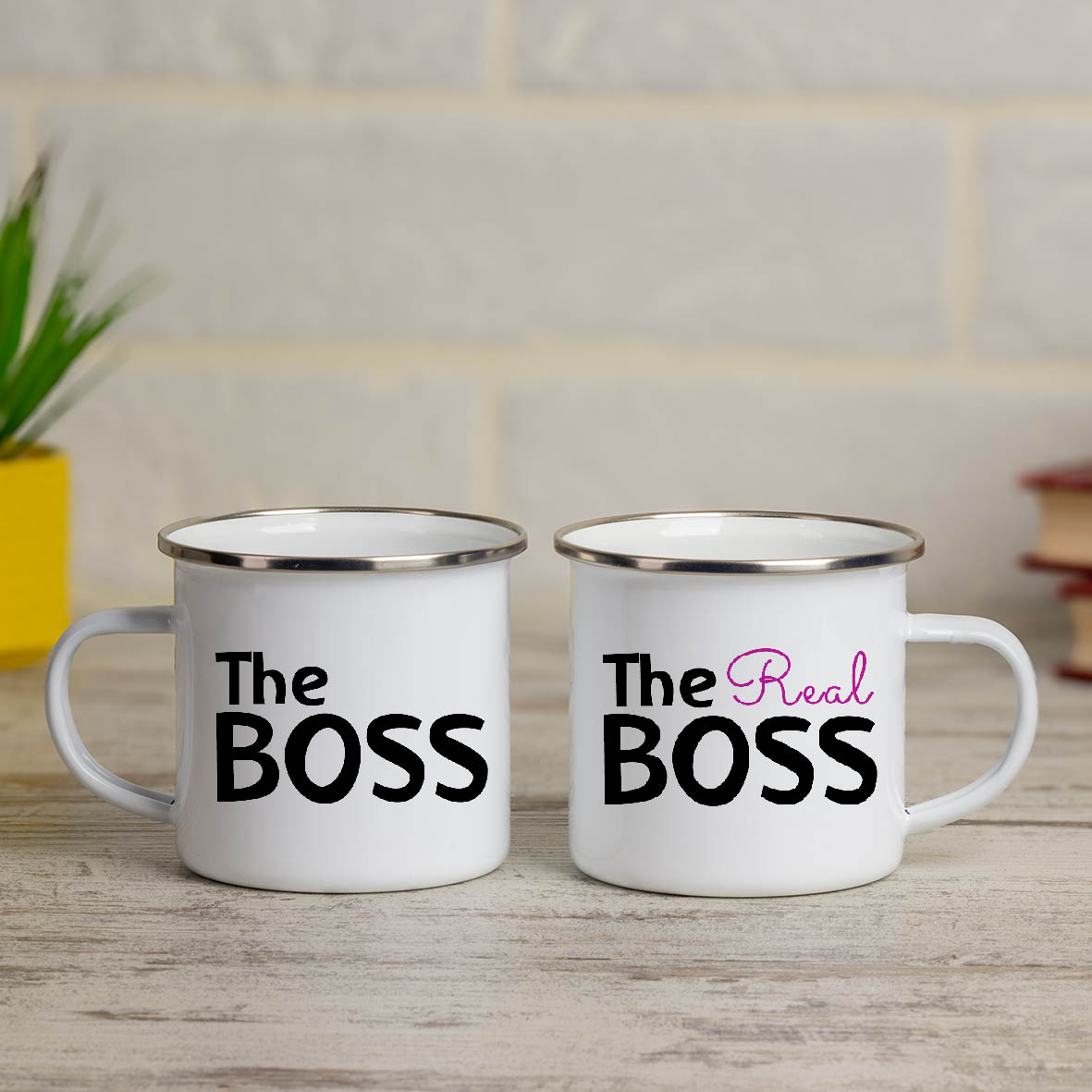 The Real Boss  - Κούπες Vintage Eμαγιέ