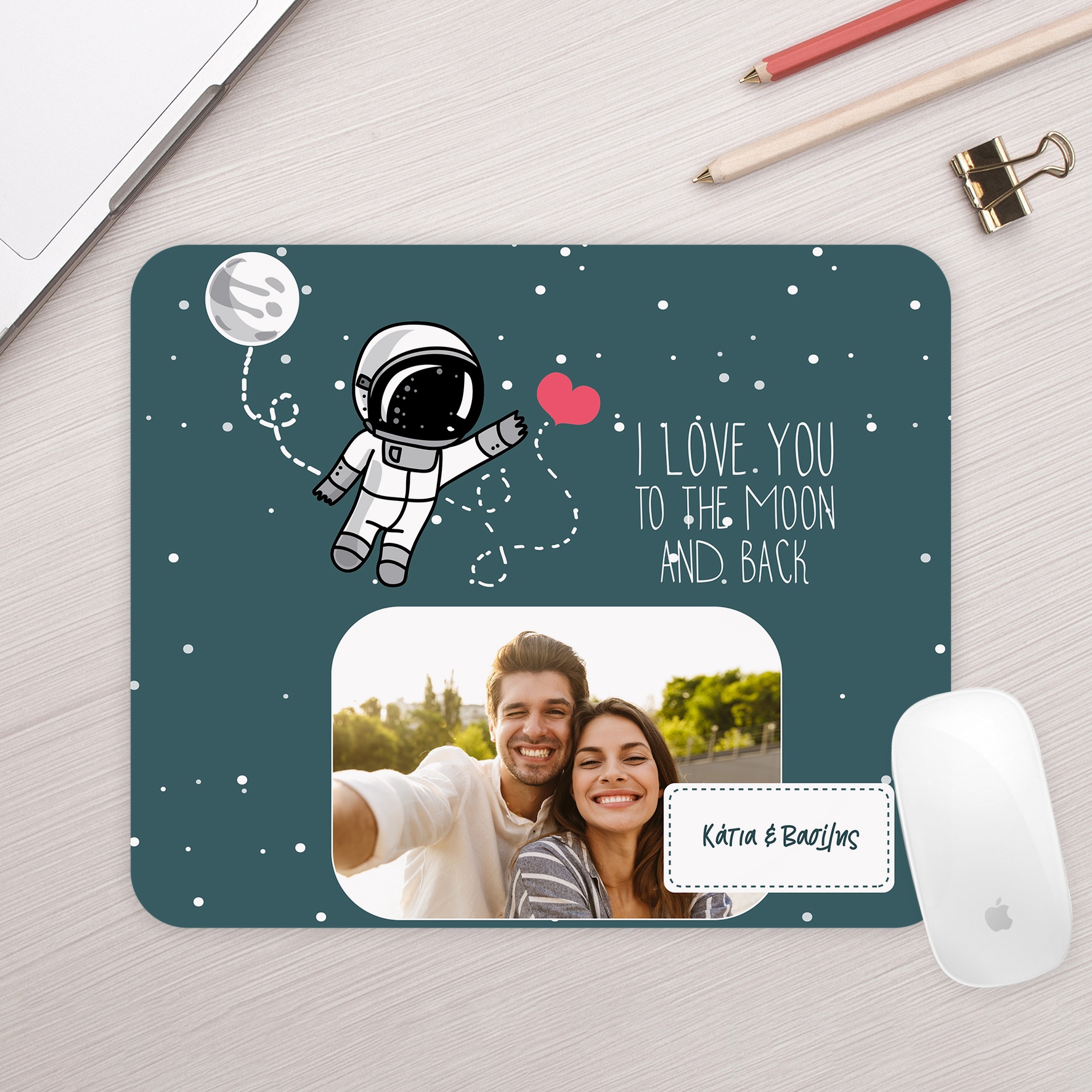 To the Moon & Back - Mousepad