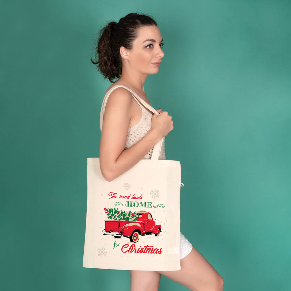 Xmas Road - Πάνινη Τσάντα