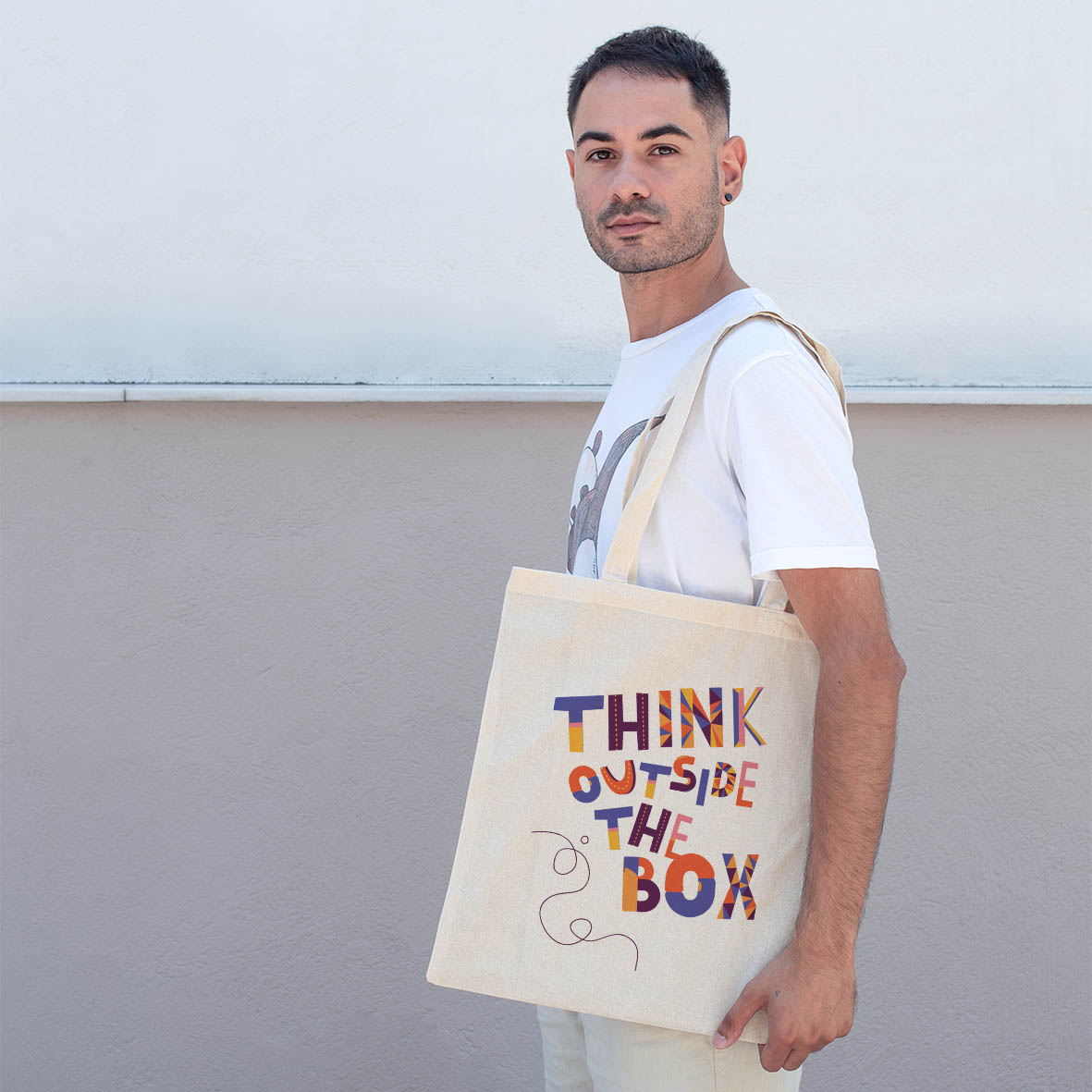 Think Outside the Box - Πάνινη Τσάντα