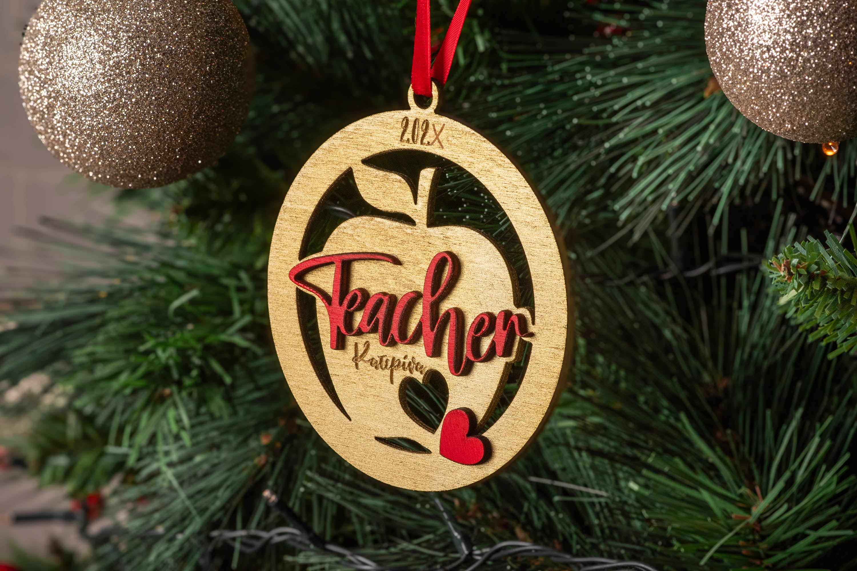 Teacher - Ξύλινο Στολίδι