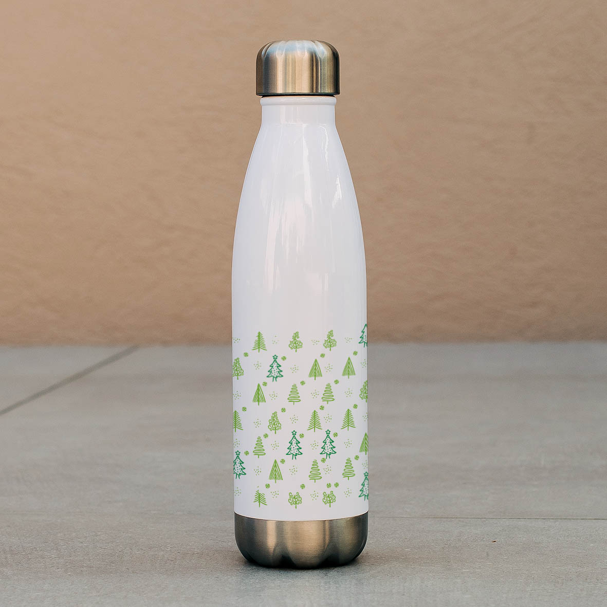 Xmas Tree Pattern - Μπουκάλι Θερμός 500ml