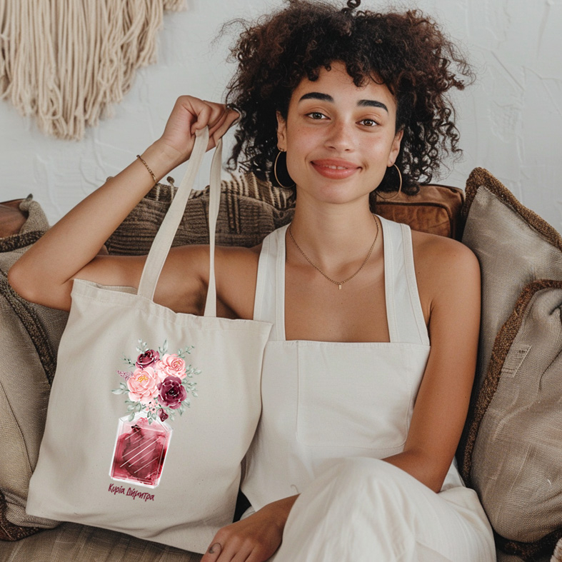 Άρωμα Λουλούδιων - Πάνινη Τσάντα