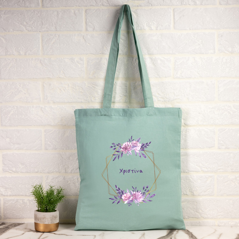 Flowers Frame - Πάνινη Τσάντα