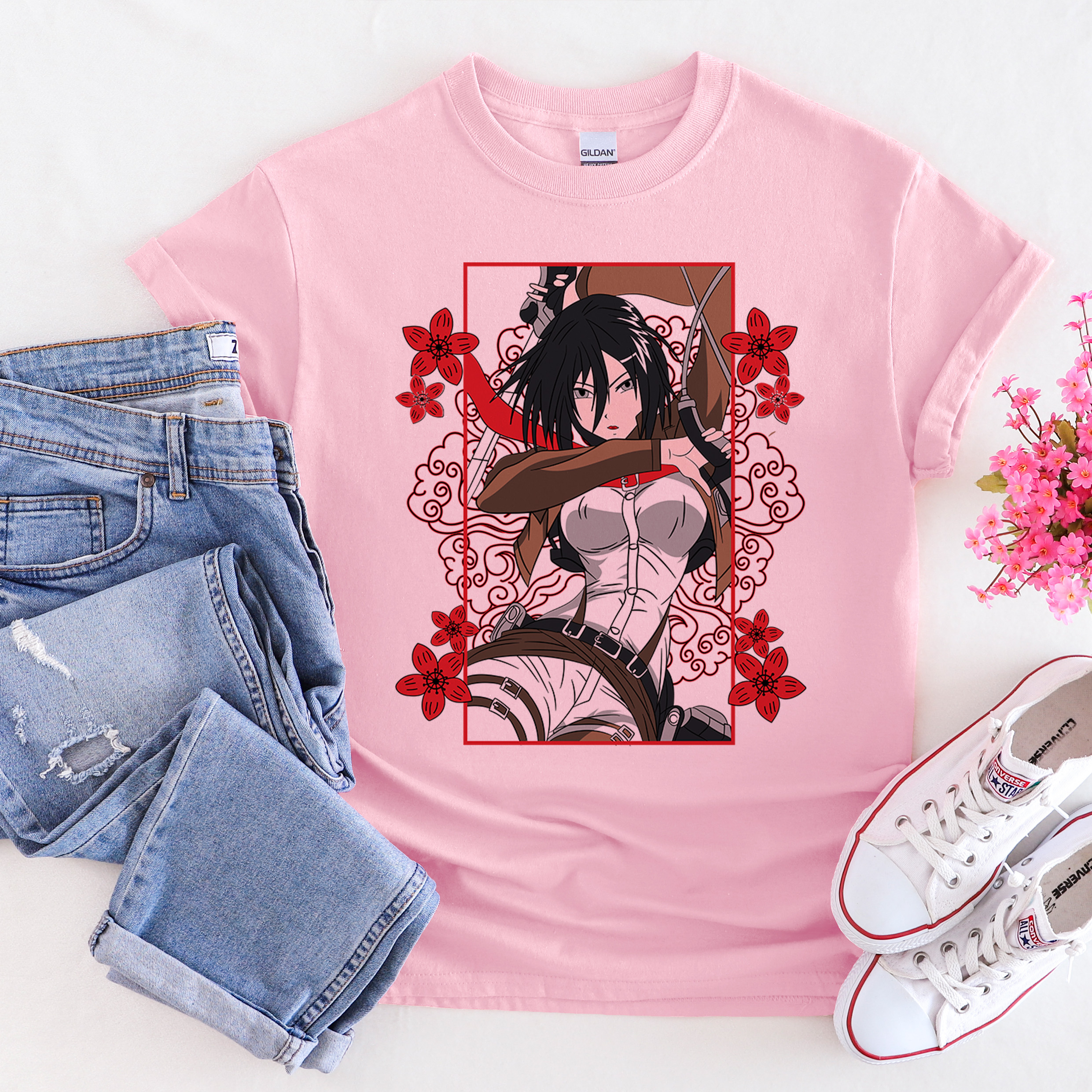 Mikasa Anime -  Organic Vegan T-Shirt Unisex
