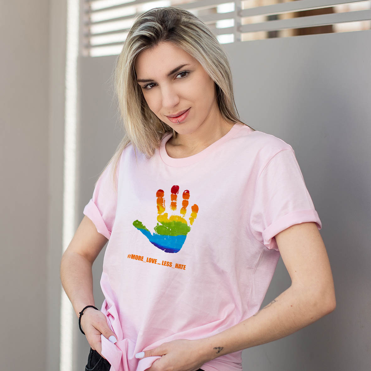 Less Hate -  Organic Vegan T-Shirt Unisex