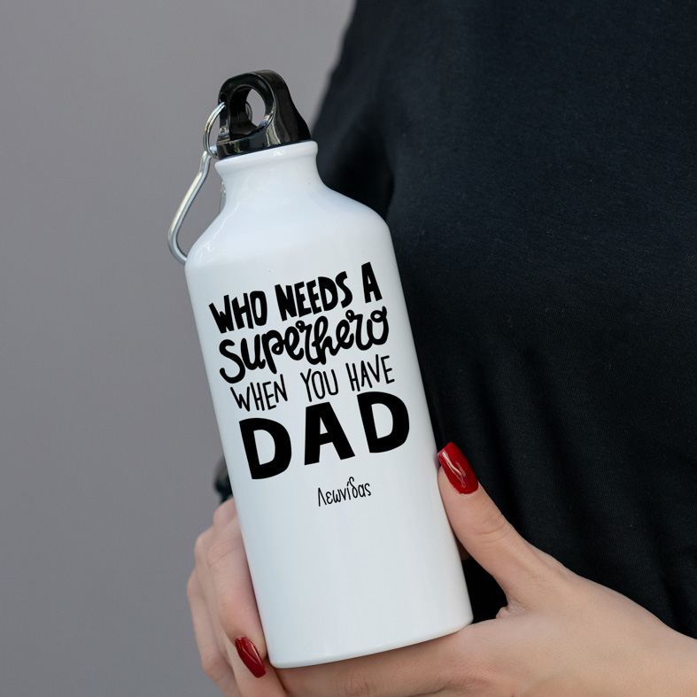 SuperHero Dad- Ποδηλατικό Μπουκάλι 600 ml
