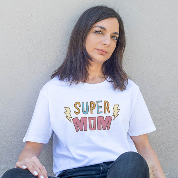 Super Mom 2 -Organic Vegan T-Shirt Unisex