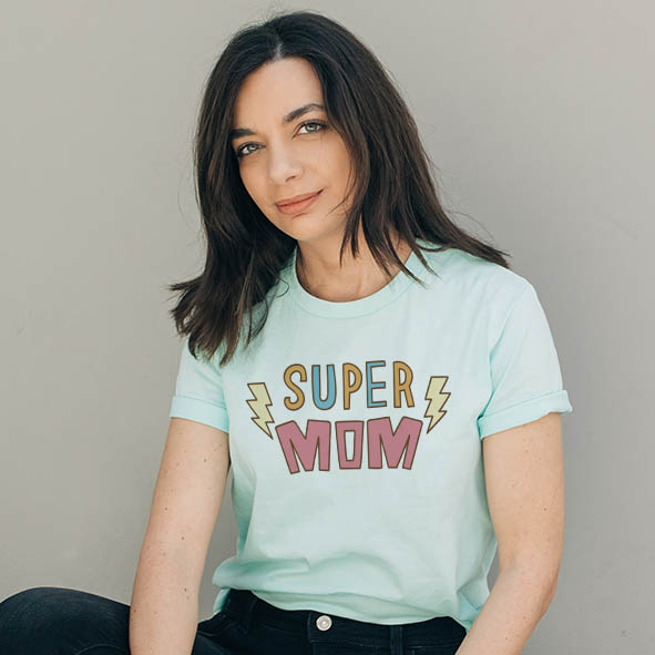 Super Mom 2 -Organic Vegan T-Shirt Unisex