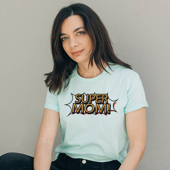 Super Mom -Organic Vegan T-Shirt Unisex