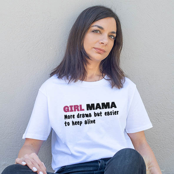 GIRL MAMA -Organic Vegan T-Shirt Unisex
