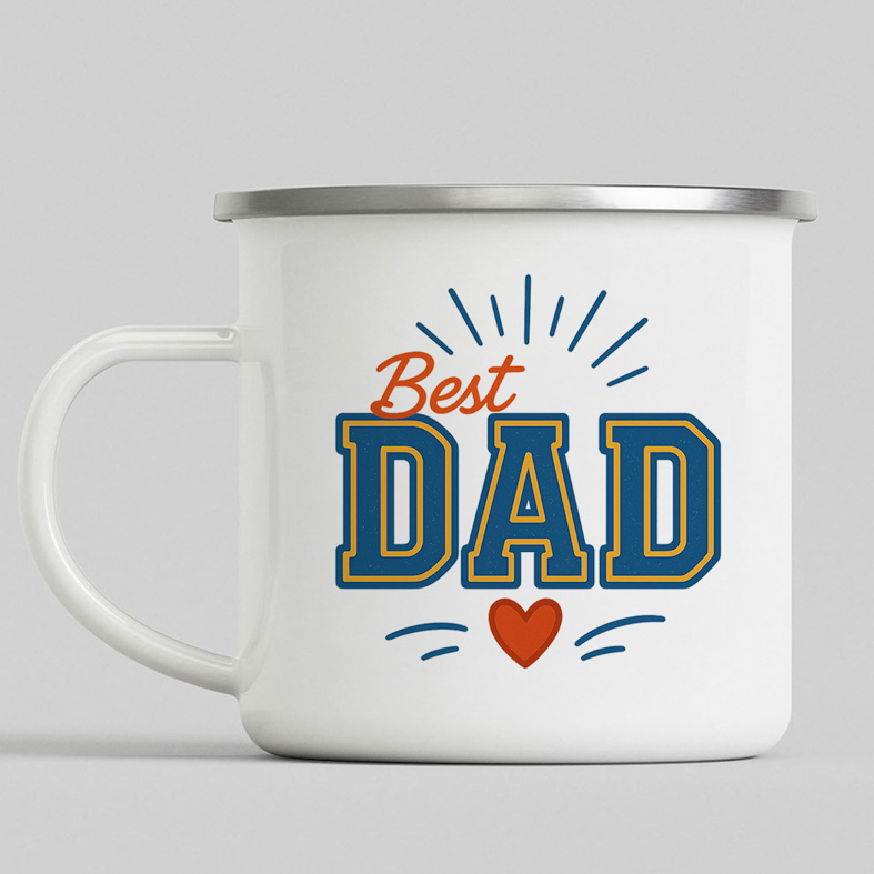 Best Dad II -  Κούπα Vintage Eμαγιέ