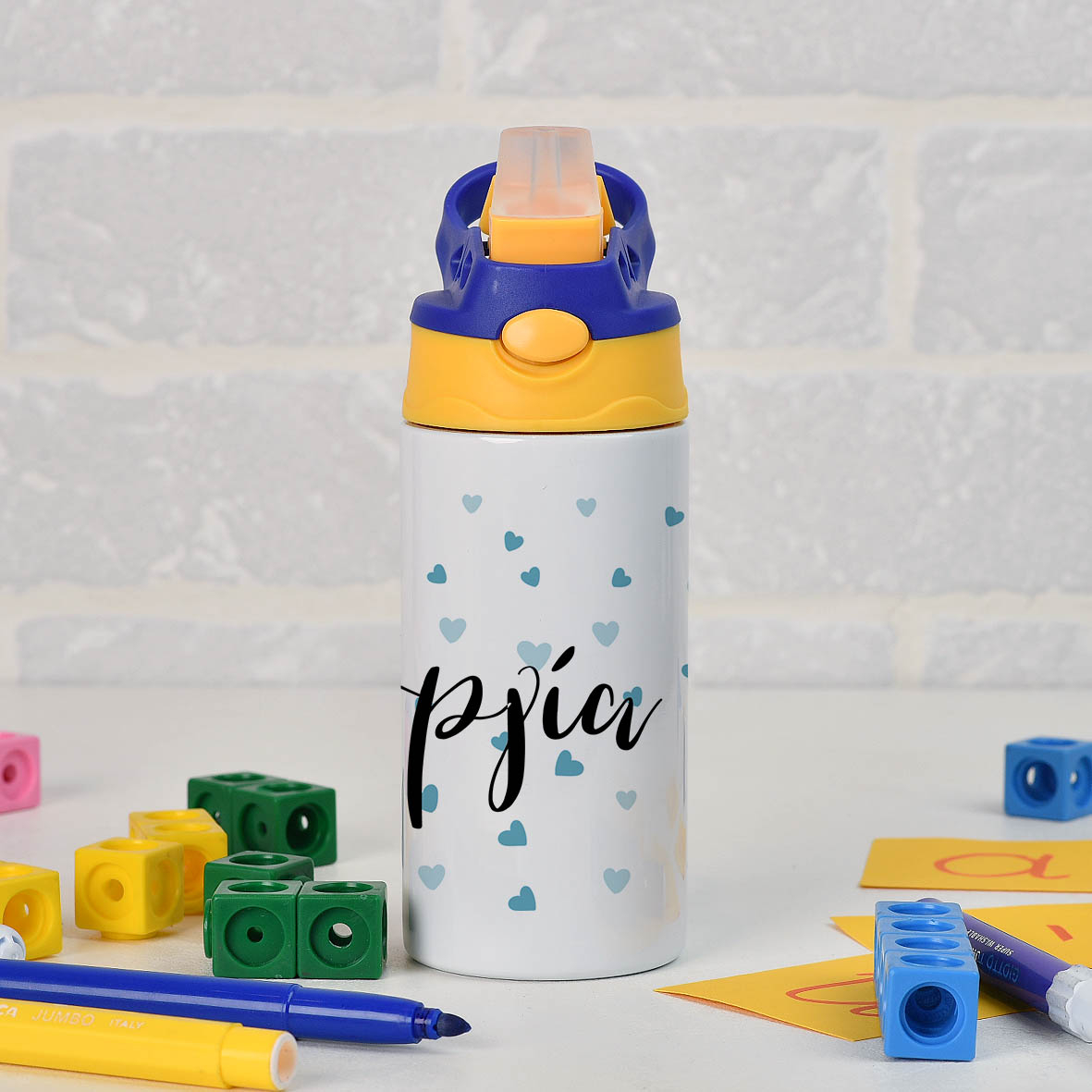 Μπλε Καρδιές - Παγούρι Θερμός